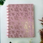 Caderno de Disco Universitário Flor de Rosa