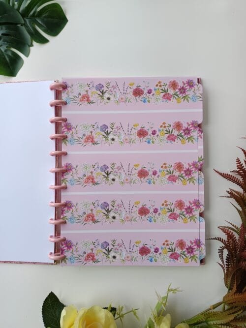 Caderno de Disco Universitário Flor de Rosa - Image 4