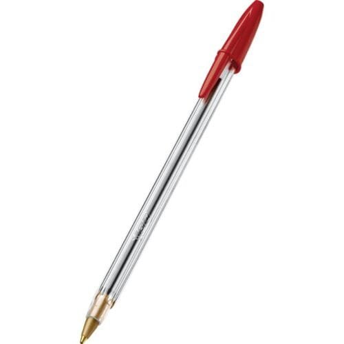 caneta bic vermelha