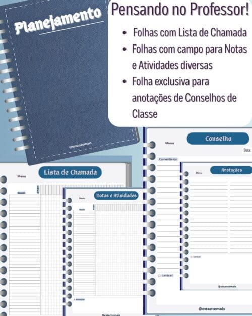 Planner Digital para Professores – Tema Azul - Image 2