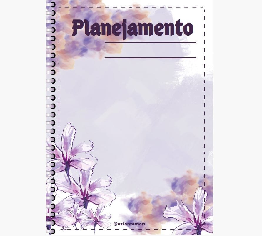 Planner Digital para Professores – Tema Floral