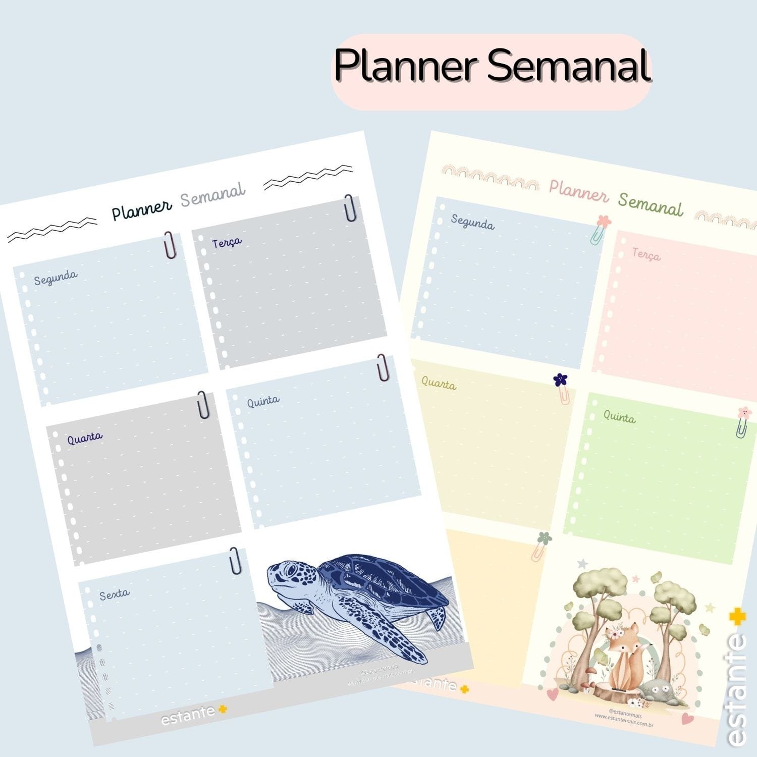 Planner Semanal Estante+